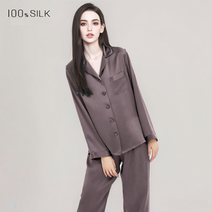 Camisón y Pantalones de Seda de Morera Real para Mujer al por Mayor, Ropa de Dormir de Color Sólido para Verano - Product Image 5