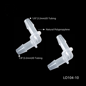 Barb de tubo de manguera de goma igual Forma de codo de 90 grados Conectores de púas de junta de 2 vías Accesorios de tubería de manguera de plástico - Product Image 3