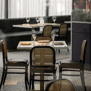 Muebles de Metal Modernos para Restaurante, Juego de Sillas y Mesa para Hotel, Cafetería, Apartamento - Product Image 4
