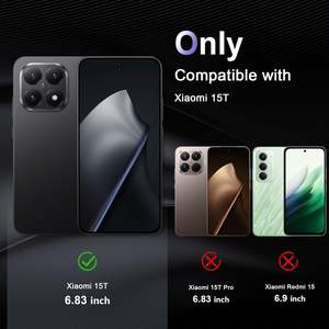 Coque de téléphone 15T 5G transparente, résistante aux chocs, dos rigide en PC, cadre en TPU, anti-rayures, protection contre les chutes - Product Image 3