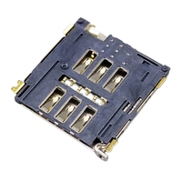 Connecteur de carte Nano SIM en gros, type tiroir, support de fente, plateau, socket pour montre connectée, téléphones IoT, tablettes, PCB avec interrupteur de détection