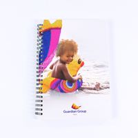 Carnet à spirales classique en carton rigide A5, personnalisé avec logo, impression sérigraphique, cadeau publicitaire directement de l'usine