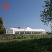 Tentes de réception blanches de grande taille pour 100 à 300 personnes, idéales pour les événements, les fêtes et les mariages