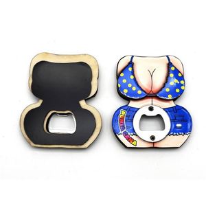 Imán de nevera 3D hecho a mano de MDF con diseño de bikini de Maldivas para el hogar, cocina, manualidades de madera, abridor de botellas magnético para refrigerador - Product Image 2