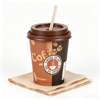 Gobelet en papier à paroi simple pour café chaud à emporter, avec logo personnalisé, écologique, jetable et recyclable, disponible en 6oz, 7oz, 8oz, 9oz, 10oz, 12oz, 16oz