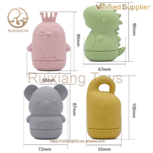 Giocattoli da Bagno Sensoriali a Forma di Animali per Neonati Unisex, Giochi d'Acqua per Bambini, Giocattoli in Silicone per Doccia per Bambini Piccoli, Vendita all'Ingrosso - Product Image 3