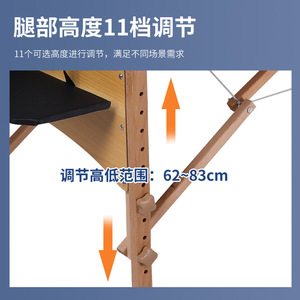 Modern Minimalist Beechwood Beauty <b>Bed</b> Portable Folding Therapy <b>Bed</b> Multi-Purpose Massage <b>Bed</b> for Cross-Border Wholesal - Product Image 6