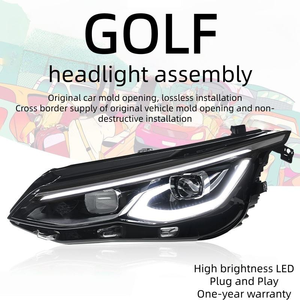 AURON VW Golf 8 Phares avant LED à faisceau bas, kit de modernisation/amélioration, haute luminosité 6000 lm 6000K 12V 36W, neuf, garantie 6 mois, universel 2 pièces - Product Image 2