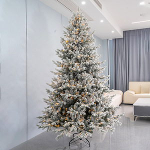 Arbre de Noël commercial d'extérieur 3m 4m, résistant aux UV, imperméable, grand arbre de Noël artificiel ignifuge pour place publique, toit - Product Image 4