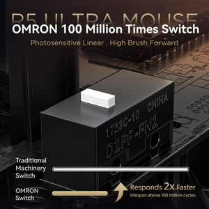 Ban Đầu Tốt Nhất Tấn Công Cá Mập R5 Siêu Không Dây Chuột Chơi Game Vỏ Sợi Carbon 39G Superlight Paw3950 Max Cảm Biến Quang Học - Product Image 2