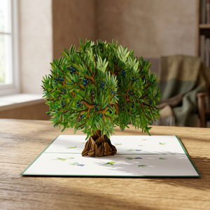 Tarjeta de Felicitación con Flores 3D, Papel Artesanal, Diseño Personalizado, Regalos de Año Nuevo y Acción de Gracias, Logotipo Personalizado, Artesanía de Hanói, al Mejor Precio - Product Image 1