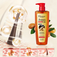 Shampoo nourrissant à la lavande Disaar en gros, 350 ml, avec huile d'argan et de noix de coco pour réparer les cheveux abîmés à domicile et à l'hôtel