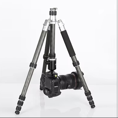 High Stability Carbon Fiber Tripod Large Tube Heavy Load Capacity Outdoor Shooting Camera Tripod for Telephoto Lens DSLR Cameras
