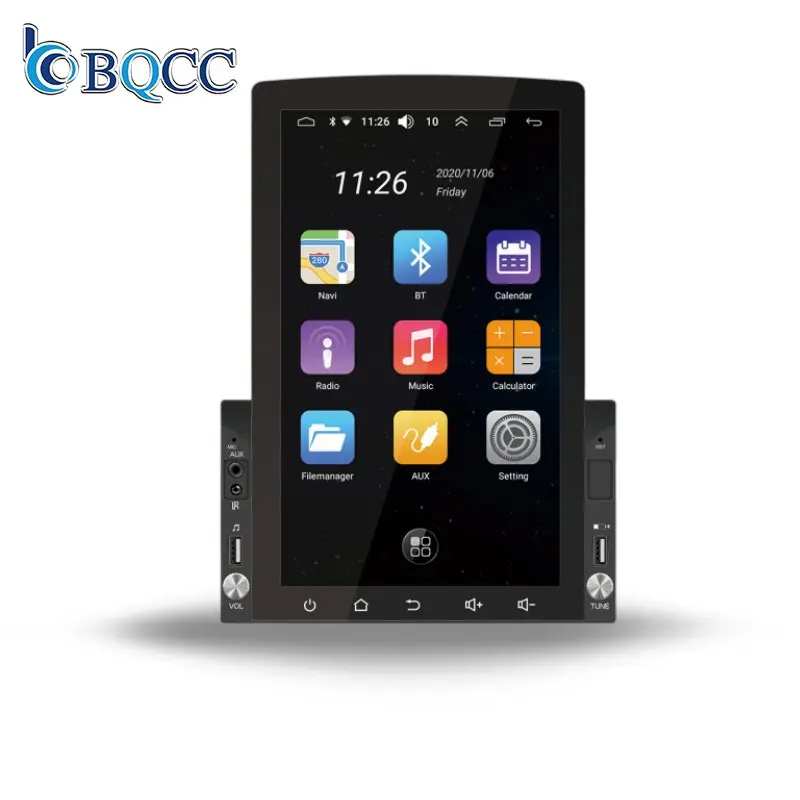 Bqcc 10 "dọc IPS màn hình android11 media player 1/16 gam 2/32 gam với không dây Carplay Android Auto Wifi GPS Navigation âm thanh xe hơi