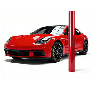 Película Protectora de TPU Roja para Autos Ferrari, Auto-Reparable y Resistente a Arañazos, para Decoración de Carrocería - Product Image 1