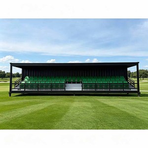 Football Field Stadium Spectator Stands Outdoor Modular Prefabricated Grandstand Bleachers Mobile Grandstand with Canopy - Product Image 1
