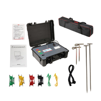 Medidor Digital de Resistencia de Red de Tierra 0.03-2000 Ohm 0.001 Ohm Resistividad del Suelo Voltaje de Pasos CA 220V 5A