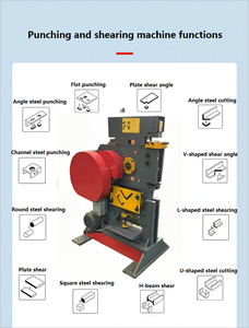 Đa chức năng <span class=keywords><strong>CNC</strong></span> kết hợp đấm và cắt máy thép Góc cắt đấm và máy cắt - Product Image 2