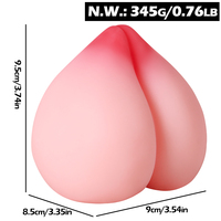 Männlicher Masturbator aus TPE-Material, 100% Wasserdicht, Weiches Hautgefühl, Erwachsenen-Massagegerät in Pfirsichfarbe für Männer