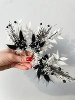 Boutonnière personnalisée couleur gothique bohème avec fleurs séchées, mini bouquet pour le marié, accessoires pour les garçons d'honneur, Pâques