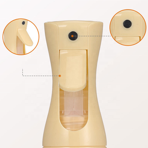 Botellas de Spray de Plástico de Alta Presión con Logotipo Personalizado, Color Amarillo y Negro, Pulverizador Continuo Ultrafino para Barberías y Salones de Belleza - Product Image 4