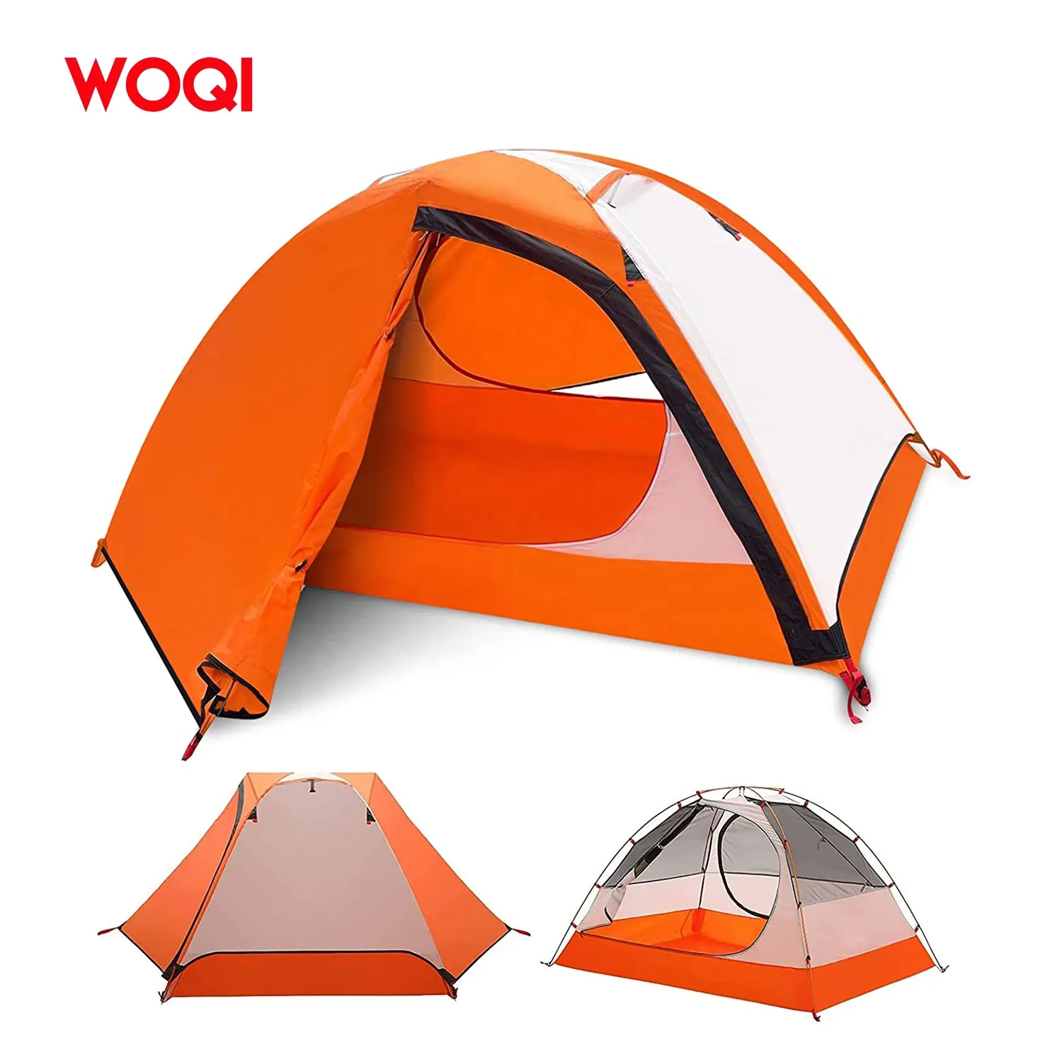 WOQI freestanding hiking tent can accommodate 1-2 people for easy camping hunting and travel