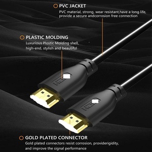 Cable <span class=keywords><strong>HDMI</strong></span> Ultra HD de Alta Velocidad de 18 Gbps, Compatible con 4K a 60 Hz, Resolución 3D, Ethernet, ARC, Revestimiento de PVC, Conector Compuesto, de 1 a 10 Metros - Product Image 4