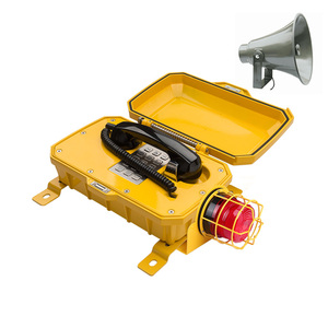 Téléphone minier résistant aux intempéries, pour tunnel, avec lumière d'avertissement et haut-parleur - Product Image 3