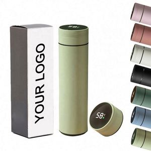 Promotion Corporate Activity Business Gift Temperature Display <b>Smart</b> Drinkware Custom Logo Printed Water Bottle - Product Image 1