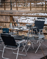 Table de camping pliante portable moderne en aluminium léger pour le pique-nique et l'école en plein air