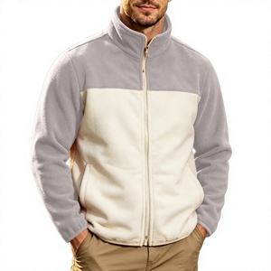 Custom OEM Men's <b>Fleece</b> Jacket Polar Classic Full Zip Turn-down Collar Lightweight Casual Soft Warm Waterproof Windproof - Product Image 3