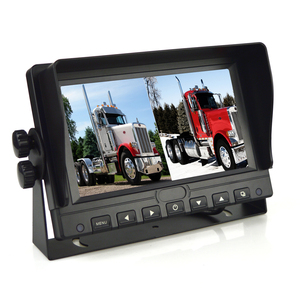 Moniteur robuste 7 pouces 2 canaux pour système de recul pour camions, remorques, fourgonnettes, camions à chevaux, tracteurs agricoles, chariots élévateurs - Product Image 3