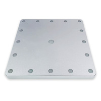 Plaque d'extrémité de nébuliseur en aluminium 6063 usinée pour composants de dispositifs médicaux, profilé en aluminium anodisé percé CNC, Foshan