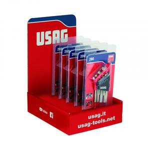 USAG - U02800187 Pantalla de contador con 5 Juegos de teclas Allen 280 S9 - EAN 8001150022319 LLAVES ALLEN DOBLADAS LLAVES ALLEN (MÉTRICO) - Product Image 1