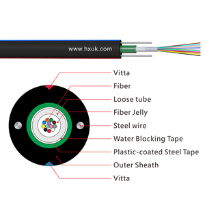 <span class=keywords><strong>Cable</strong></span> de Fibra Óptica para Exteriores con Certificado Anatel para Proveedores de China, 1 km, 24 Hilos, GYXTW, Blindado con Cinta de Acero Corrugado, <span class=keywords><strong>Precio</strong></span> por Unidad - Product Image 2