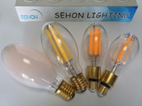 A21 ED17 ED23 ED28 ED37 30W 40W ampoule à filament led haute puissance ED90 ED118 filament épais E40 douille lumière