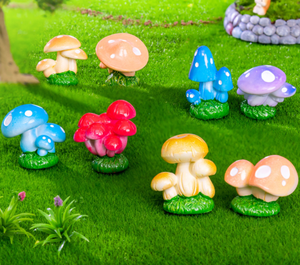 Vente en gros de grande <span class=keywords><strong>statue</strong></span> réaliste de champignon en résine figurine miniature de jardin féerique sculpture décoration de maison jouets éducatifs pour bébés - Product Image 2