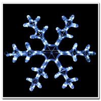 Motifs lumineux LED multicolores étanches IP65, flocons de neige de Noël, silhouettes suspendues pour fenêtre, décoration de Noël, éclairage de paysage pour mariage