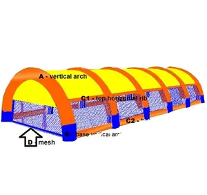 Các Sự Kiện ngoài trời Khổng Lồ sân tennis Lều inflatable, Inflatable sân tennis