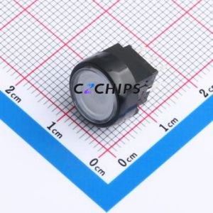 K6-6136D-L1-04 <b>Push</b> <b>Button</b> <b>Switch</b> Through hole Component (THT) <b>Switch</b> Self-Locking Round <b>Button</b> Through Hole 50mA - Product Image 1