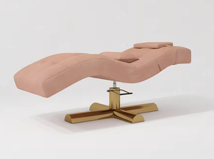 Nouveau lit de beauté, lit de massage spa exclusivement destiné aux instituts de beauté, lit en forme de S pour le modelage des ongles et des cils. Tête réglable - Product Image 3