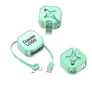 Câble de charge USB-C multifonction 4-en-1 personnalisé Yy117 avec logo pour téléphone - Product Image 1