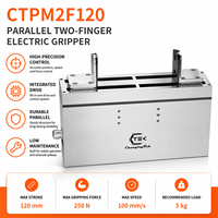 Main robotique flexible à deux doigts CTPM2F120 pour l'assemblage de modules de batteries d'énergie nouvelle et la manutention automatisée