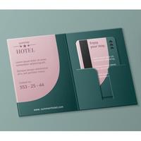 Maßgefertigter Hotel-Schlüsselkartenhalter mit Kartenfach für Hotel-Check-in