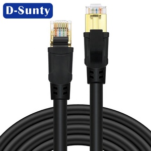 Cable de Red Ethernet Plano Blanco Cat8 de PVC, 40Gbps 2000MHz SFTP RJ45, Cable de Conexión de Cobre Puro, 1m/5m, 30AWG 28AWG 26AWG 24AWG - Product Image 5