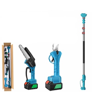 Portable 20V Lithium <b>Chain</b> <b>Saw</b> Electric Pruning Shears with 150mm Blade and <b>Telescopic</b> Extension Pole Customizable OEM - Product Image 1