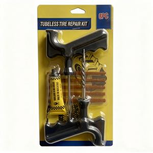 طقم رش وإصلاح الإطارات - إصلاح فوري للثقوب مع رقعة باردة وشريط إصلاح - Product Image 1