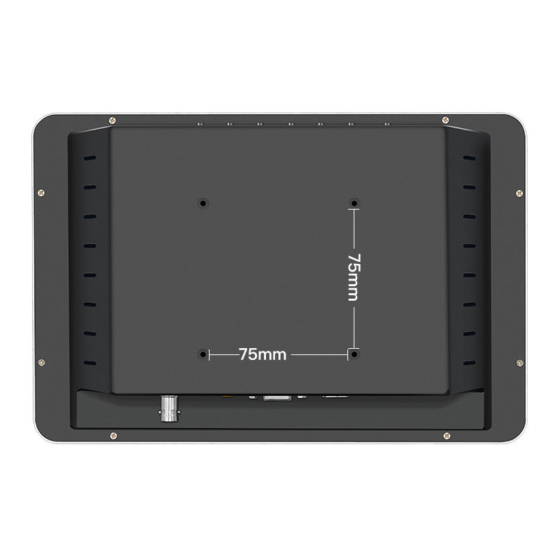 Industrial 10/10.1" IPS LCD Monitor Panel PC IP65 Waterproof Fanless BNC/VGA Input Aluminum Frame Wall-Mounted Embedded Stock