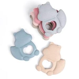 ของเล่นกัดฟันซิลิโคนเกรดอาหารสำหรับเด็ก คุณภาพสูง เป็นมิตรกับสิ่งแวดล้อม รูปทรงการ์ตูนตามสั่ง สำหรับธุรกิจส่งเสริมการขาย - Product Image 4