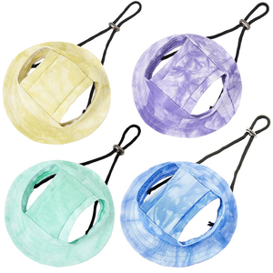 Moda Estilo Dye Impresso Pet <span class=keywords><strong>Sun</strong></span> Chapéus Ajustável <span class=keywords><strong>Dog</strong></span> Cat Verão Visor Caps para Proteção ao Ar Livre - Product Image 1